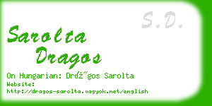 sarolta dragos business card